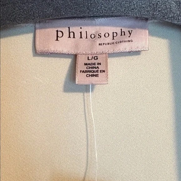 NWT Philosophy Cream Trench Coat - Picture 2 of 7